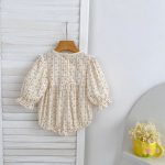 【66-130cm】ロンパースorワンピース 女の子 姉妹服 蝶結び 花柄 - 画像 (10)