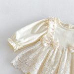 【66-90cm】ロンパース ベビー ダブル 蝶結び - 画像 (9)
