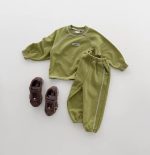 【73-120cm】セットアップ キッズ服 カジュアル スポーツ ステッチ - 画像 (4)