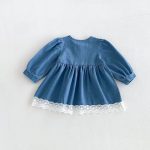 【73-110cm】ワンピース 女の子 デニム 可愛い - 画像 (4)