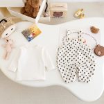 【66-100cm】Tシャツ&サロペット ベビー 可愛い ドット - 画像 (9)