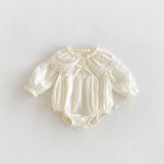 【66-90cm】ロンパースorワンピース ベビー 姉妹服 レース花襟 - 画像 (5)