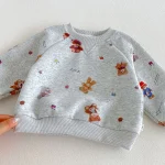 【80-130cm】セットアップ  男の子 熊プリント カートゥーン - 画像 (26)