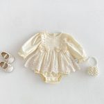 【66-90cm】ロンパース ベビー ダブル 蝶結び - 画像 (2)