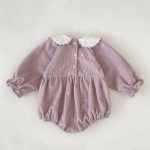 【66-130cm】ワンピースorロンパース 女の子 刺繍 姉妹服 コーデュロイ - 画像 (10)