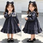 【66-140cm】ワンピースorロンパース 姉妹コーデ フリル リボン - 画像 (12)
