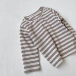 【73-100cm】Tシャツ ボーダー ニット クルーネック 男女兼用 ベビー キッズ - 画像 (13)