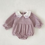 【66-130cm】ワンピースorロンパース 女の子 刺繍 姉妹服 コーデュロイ - 画像 (17)