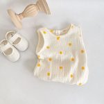【66-90cm】ロンパース ベビー 総柄 ノースリーブ - 画像 (6)