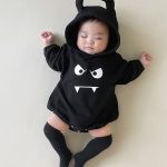 【66-90cm】ロンパース ベビー ハロウィン 小悪魔フーディ - 画像 (5)