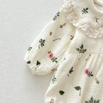 【66-100cm】ロンパース ベビー プリンセス 花柄 - 画像 (10)