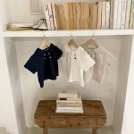 【80-130cm】半袖Ｔシャツ 女の子 折り襟 無地 シンプル - 画像 (8)