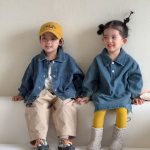 【80-150cm】ジャケットorワンピース キッズ デニム トレンド - 画像 (12)