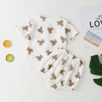 【66-90cm】セットアップ ベビー 熊柄 かわいい - 画像 (6)