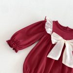 【66-90cm】ロンパース ベビー クリーム 蝶結び - 画像 (10)