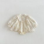 【66-90cm】ロンパース ベビー プリンセス レース - 画像 (6)