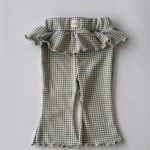 【予約販売】【70-120cm】フレアパンツ チェック柄 女の子 リラックス - 画像 (7)