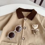 【66-90cm】ロンパース ベビー 熊さん付き かわいい - 画像 (8)