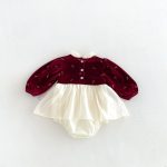 【66-90cm】ロンパース ベビー カラー バリワイン - 画像 (4)