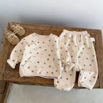 【73-110cm】セットアップ ベビー ワッフル ハート - 画像 (15)