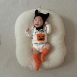 【66-90cm】ロンパース&帽子 ベビー ハロウィン かぼちゃ - 画像 (4)