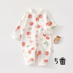 【66-90cm】ロンパース ベビー フラワー シンプル - 画像 (7)