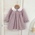 【66-130cm】ワンピースorロンパース 女の子 刺繍 姉妹服 コーデュロイ - 画像 (6)