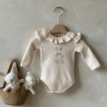 【66-90cm】ロンパース ベビー 韓国風 ウサギ プリント - 画像 (4)