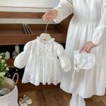 【66-90cm】ロンパース&帽子 ベビー レース リボン - 画像 (7)