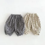 【80-130cm】パンツ 男の子 ドットorレオパード コーデュロイ - 画像 (4)