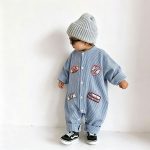 【66-90cm】ロンパース ベビー ストライプ お出かけに - 画像 (7)
