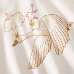 【66-90cm】ロンパース 可愛い 白鳥柄 赤ちゃん 出産祝い - 画像 (5)