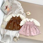 【73-120cm】ワンピースセット 女の子 可愛い フラワー - 画像 (2)