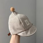 【GOODS】キャップ ベビー ボーダー ぽんぽん付き - 画像 (4)
