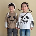 【80-130cm】トップス キッズ レイヤード シンプル - 画像 (10)