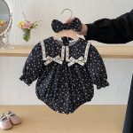 【66-140cm】ワンピースorロンパース 姉妹コーデ フリル リボン - 画像 (16)