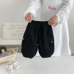【73-100cm】パンツ ベビー ポケット付き 合わせやすい - 画像 (6)