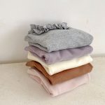 【66-100cm】Tシャツ ベビー フリル 合わせやすい 5色選べる - 画像 (10)