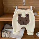 【66-90cm】レギンス ベビー ビッグ クマ かわいい - 画像 (6)