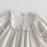【73-110cm】ワンピース 女の子 ストライプ クマ柄 - 画像 (15)