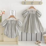 【66-130cm】ロンパースorワンピース ベビー 姉妹服 レトロ - 画像 (3)