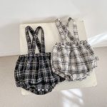 【66-90cm】サロペット ベビー チェック カジュアル - 画像 (17)