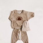【66-120cm】セットアップ ベビー 韓国風 太陽虹柄 - 画像 (4)