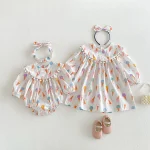 【66-90cm】ロンパース or ワンピース ベビー アイスクリーム プリント - 画像 (6)