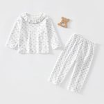 【73-110cm】セットアップ 女の子 柔らか 小花柄 - 画像 (3)