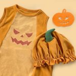 【66-90cm】ロンパース ベビー キュート ノースリーブ かぼちゃ - 画像 (6)