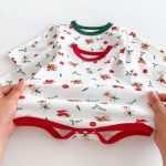 【66-90cm】ロンパース ベビー クリスマス柄 長袖 3点セット - 画像 (13)