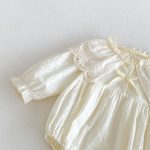 【66-90cm】ロンパースorワンピース ベビー 姉妹服 レース花襟 - 画像 (11)
