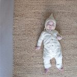 【66-90cm】ロンパース ベビー ダブルポケット 無地 - 画像 (4)