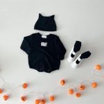 【66-90cm】ロンパース&帽子 ハロウィン ゴースト ベビー服 - 画像 (5)